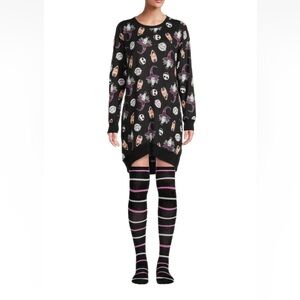 Disney Nightmare Before Christmas Women’s 2XL Set Sleep Shirt And Socks
